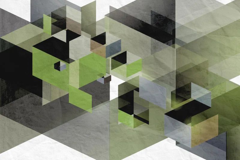 Fototapeta Fractal green Rebel Walls (2)