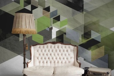 Fototapeta Fractal green Rebel Walls R12314