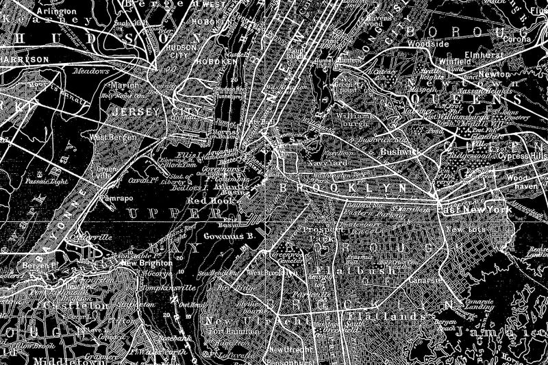 Fototapeta Map of NY Rebel Walls (3)