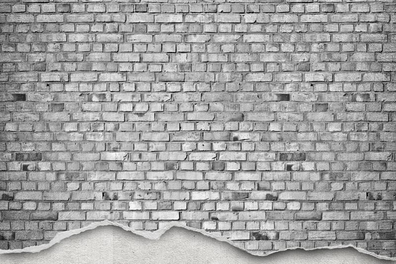 Fototapeta Well-Worn Brick Wall white Rebel Walls (2)