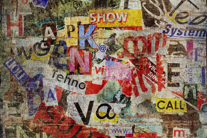 Fototapeta Newspaper Clippings Rebel Walls (3)