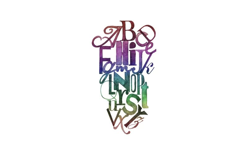 Fototapeta Ink Letter rainbow Rebel Walls (2)