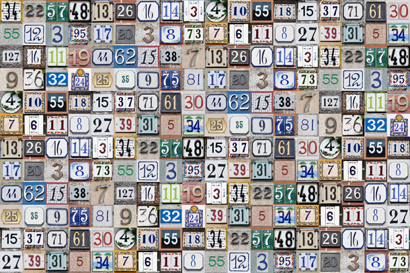 Fototapeta House Numbers Rebel Walls (2)