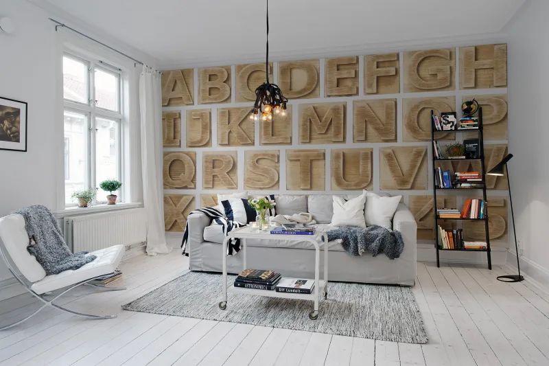 Fototapeta Block Letters Rebel Walls (1)