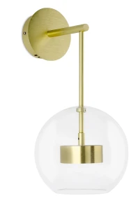 Kinkiet CAPRI WALL złoty - 60 LED, aluminium, szkło