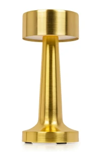 Lampa biurkowa LEE złota - wbudowana bateria, LED