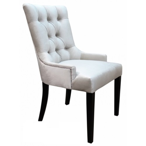 Krzesło tapicerowane głęboko pikowane Oleandro Elegant