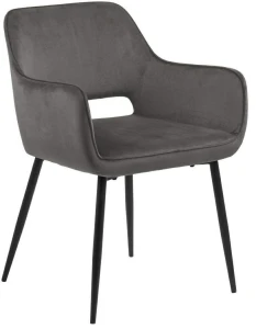Krzesło tapicerowane Ranja Dark grey