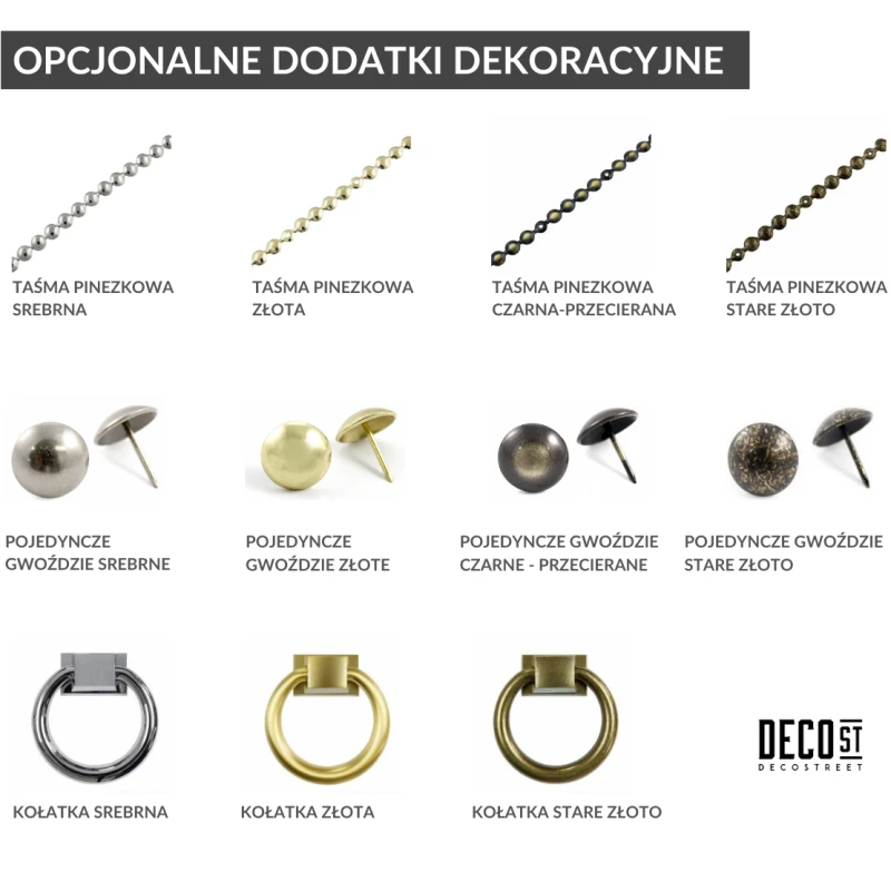 dodatki do mebli pinezka kolatka decostreet