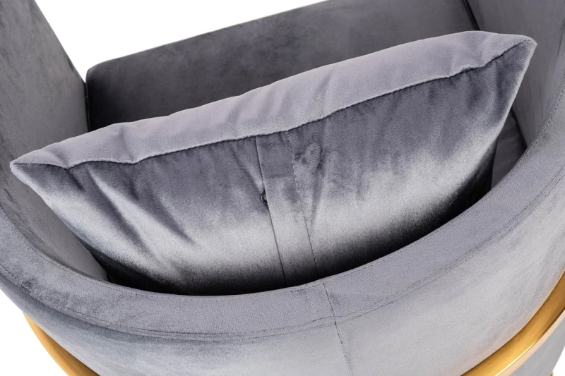 FOTEL CHLOE VELVET ciemny szary 5
