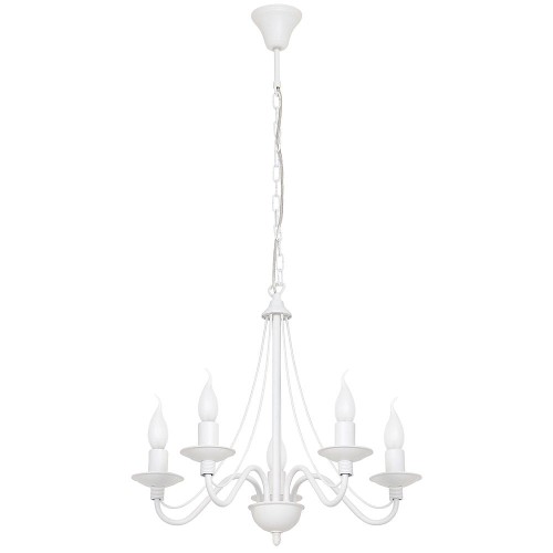 Żyrandol Róża 5 White biały