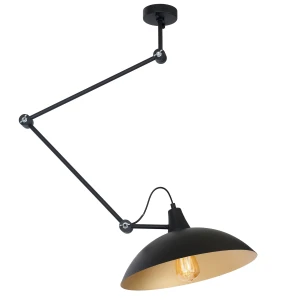Plafon Melos Black Gold czarno złoty