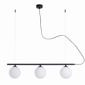 Lampa Wiszącą Beryl Glass 3 Black czarna