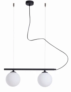 Lampa Wisząca Beryl Glass 2 Black czarna