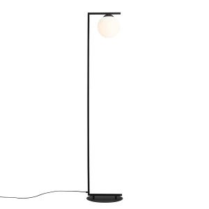 Lampa Stojąca Zac Black czarna (Klosz Na Dół)