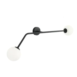 Kinkiet Pure Black czarny Poziomy