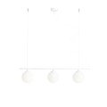 Lampa Wisząca Beryl Glass 3 White biała 1