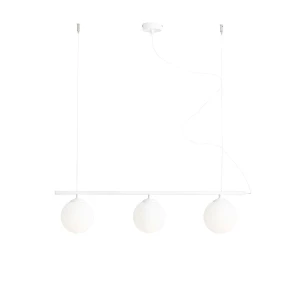 Lampa Wisząca Beryl Glass 3 White biała