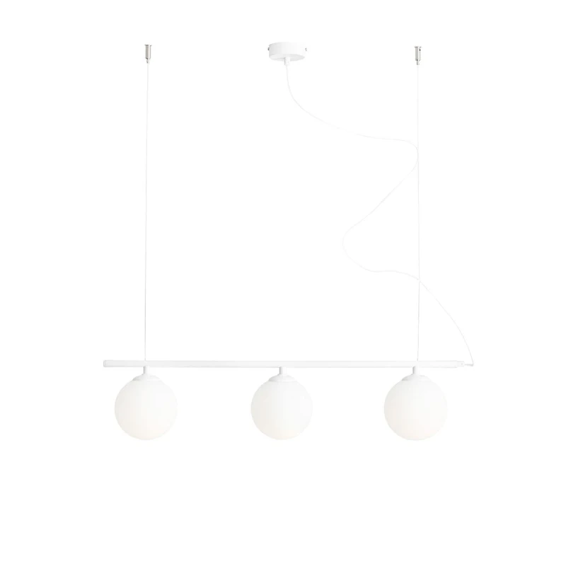 LAMPA WISZĄCĄ BERYL GLASS 3 WHITE