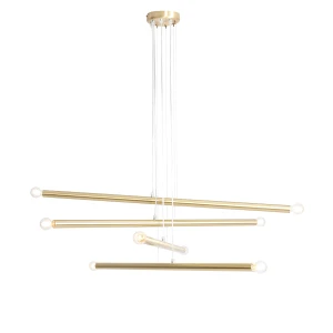 Lampa Wisząca Tubo 8 Brass mosiądz