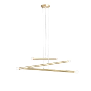 Lampa Wisząca Tubo 6 Brass mosiądz