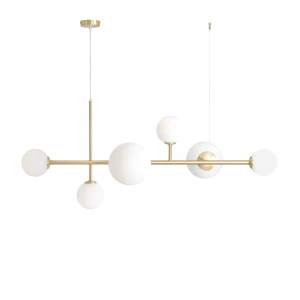 Lampa Wisząca Dione 6 Brass mosiądz