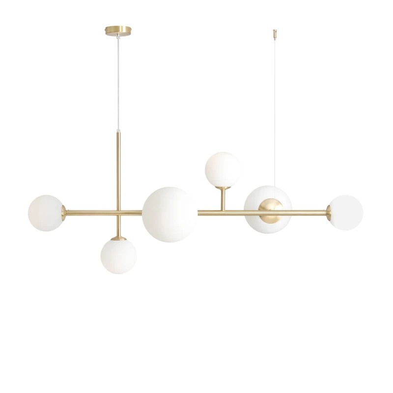 LAMPA WISZĄCA DIONE 6 BRASS