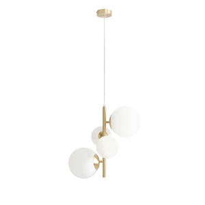 Lampa Wisząca Bloom 4 Brass mosiądz