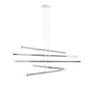 Lampa Wisząca Tubo 10 Chrome srebrna