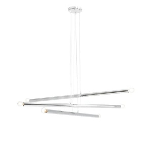 Lampa Wisząca Tubo 6 Chrome srebrna