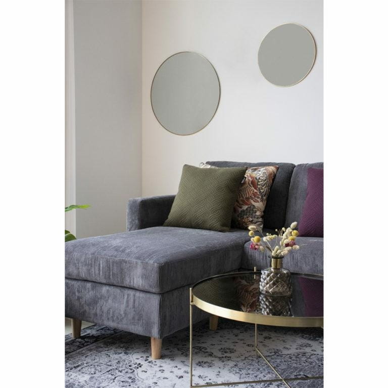 Lustro Jersey okrągłe czarne 60cm 2