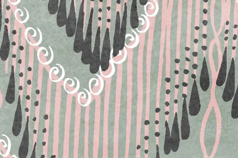 Fototapeta Fringed Follies mint