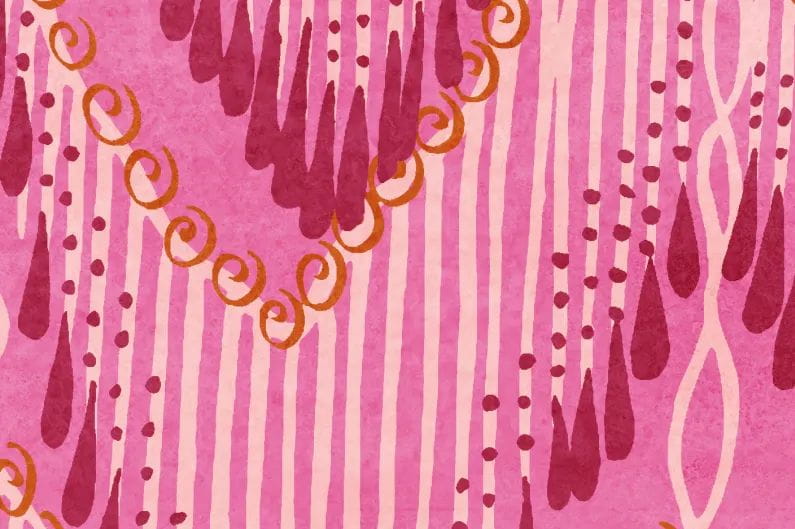 Fototapeta Fringed Follies hot Pink.jpg
