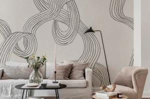 Fototapeta Stripes, Graphite R18422