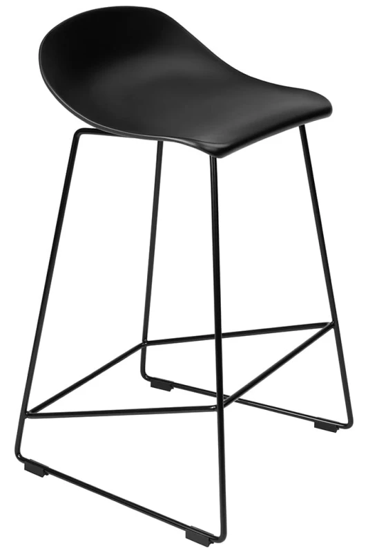 Hoker ROLF czarny 66 cm - polipropylen, metal 1