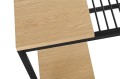 Stolik GALLER dąb - gazetnik, MDF, metal 3