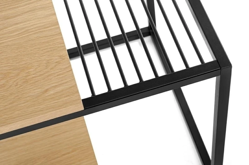 Stolik GALLER dąb - gazetnik, MDF, metal 3