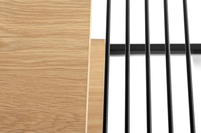 Stolik GALLER dąb - gazetnik, MDF, metal 4
