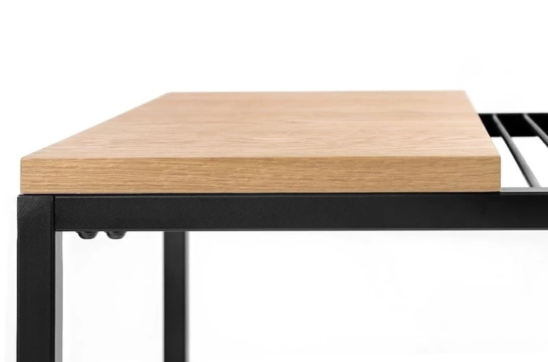 Stolik GALLER dąb - gazetnik, MDF, metal 6