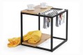 Stolik GALLER dąb - gazetnik, MDF, metal 9