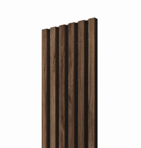 Lamele Slim ORZECH KLASYCZNY na czarnym filcu 30x2,6x275 cm L3D