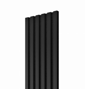 Lamele Slim CZARNE na czarnym filcu 30x2,6x275 cm L3D