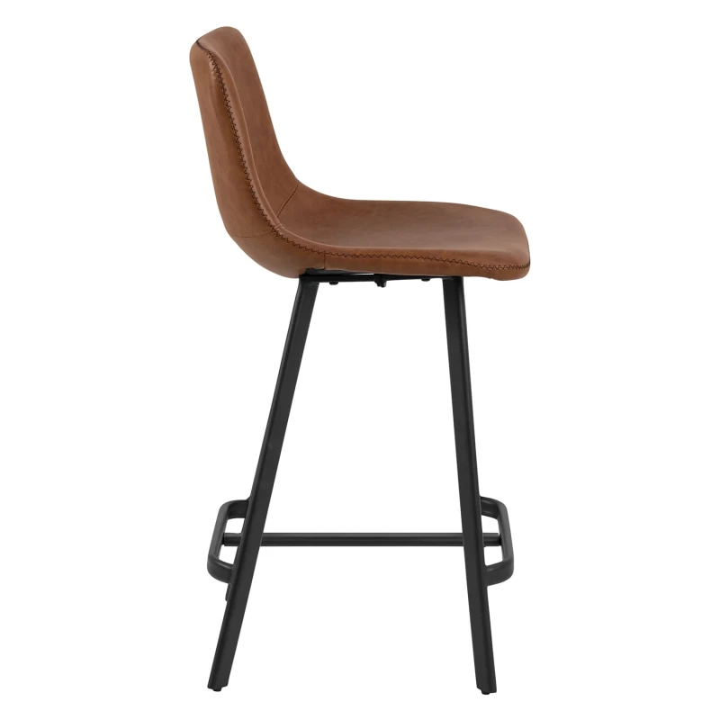 Stołek barowy Oregon PU brandy Low 1