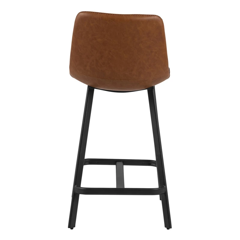 Stołek barowy Oregon PU brandy Low 2