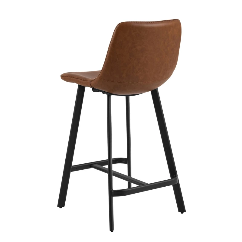 Stołek barowy Oregon PU brandy Low 3