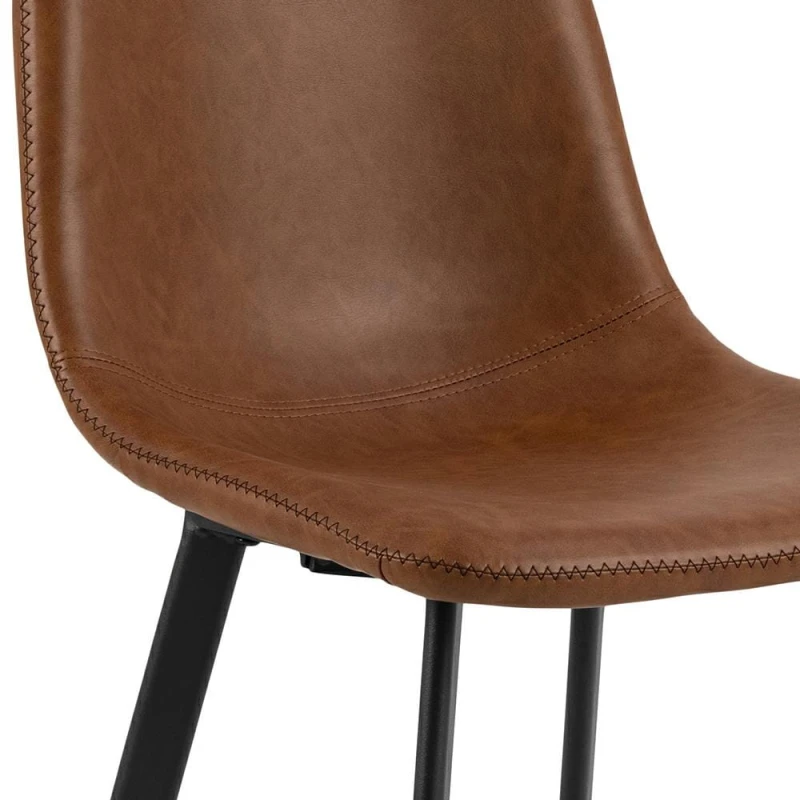 Stołek barowy Oregon PU brandy Low 7