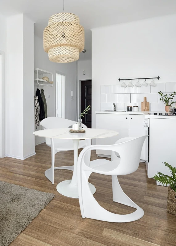Stół Simplet Skinny Premium Stone White 90cm 3