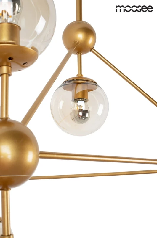 MOOSEE lampa wisząca ASTRIFERO 10 złota / bursztynowa 3