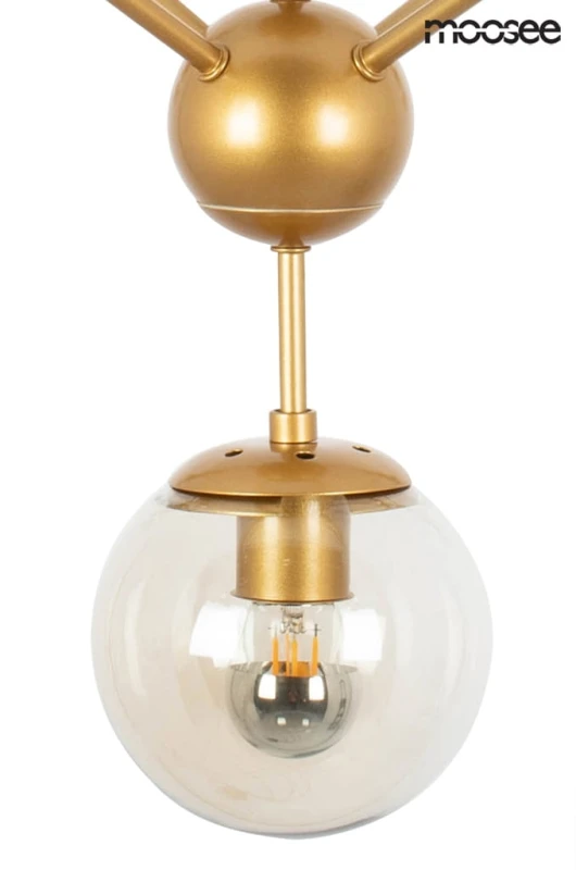 MOOSEE lampa wisząca ASTRIFERO 10 złota / bursztynowa 5