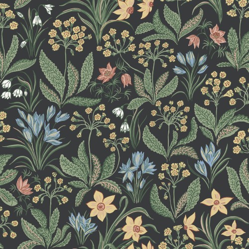 Tapeta Huset I Solen Charcoal Sandberg S10161